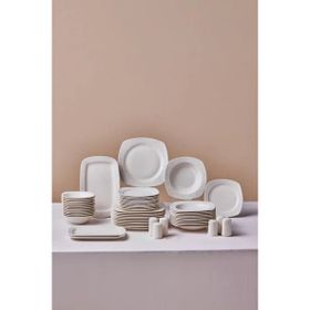 Square Bone Salen 57 Parça 12 Kişilik Yemek Takımı