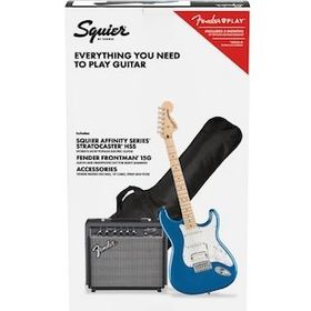 Squier Affinity Strat HSS MN LPB Frontman 15 gb Set