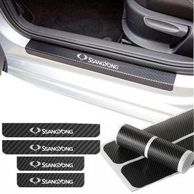 Ssangyong Kyron 4 Adet Karbon Kapı Eşiği Sticker