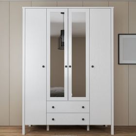 SSB Furniture Helen Beyaz 140x195x57 cm Gardırop
