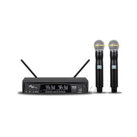 SSP Audio WM602-33 Çift El Uhf Siyah Telsiz Mikrofon