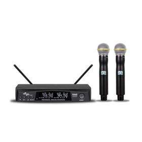 SSP Audio WM602-33 Çift El Uhf Siyah Telsiz Mikrofon
