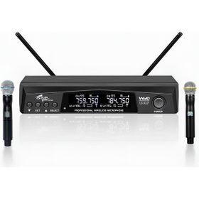 SSP Audio WM602-33 Çift El Uhf Siyah Telsiz Mikrofon