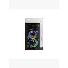 St Dupont 027777 Slim 7 Chrome Dragon Black Çakmak