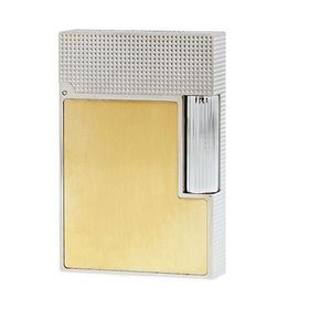 St Dupont 18601 Ligne 2 Small Platinium and Brushed Gold Çakmak