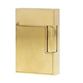 St Dupont 18602 Ligne 2 Small Brushed Yellow Gold Çakmak