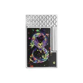 St Dupont C16527 Ligne 2 Chrome Dragon Black Çakmak