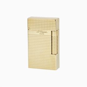 St Dupont C23009 New Le Grand Yellow Gold Diamond Head Çakmak
