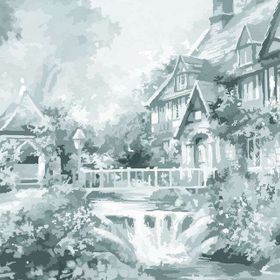 St.Petersburg Sonnet Desenli 30x40 cm Garden Tuval