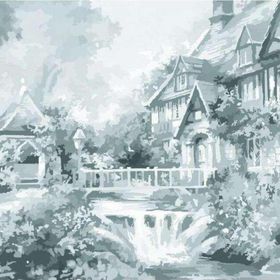 St.Petersburg Sonnet Desenli 30x40 cm Garden Tuval