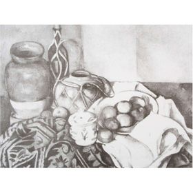 St.Petersburg Sonnet Desenli 30x40 cm Still Life With Apples Tuval