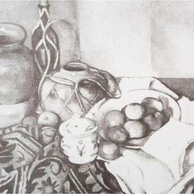St.Petersburg Sonnet Desenli 30x40 cm Still Life With Apples Tuval