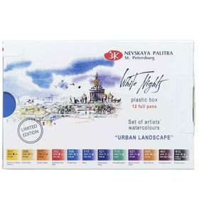 St.Petersburg White Nights Extra-Fine Tam 2.5 ml 12’li Urban Set Tablet Sulu Boya