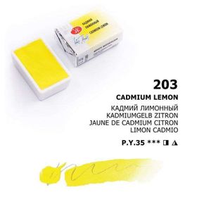 St.Petersburg White Nights Extra-Fine Tam 2.5 ml Cadmium Lemon 203 Tablet Sulu Boya