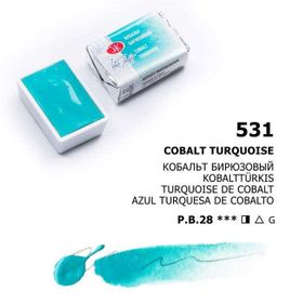 St.Petersburg White Nights Extra-Fine Tam 2.5 ml Cobalt Turquoise 531 Tablet Sulu Boya