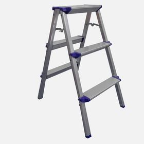 Stabilit Alüminyum 3 Basamaklı Katlanabilir Ev - Ofis Tipi Merdiven