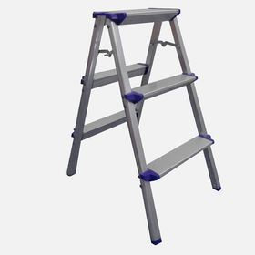 Stabilit Alüminyum 3 Basamaklı Katlanabilir Ev - Ofis Tipi Merdiven