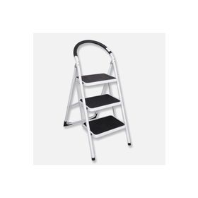Stabilit Metal 3 Basamaklı 67x36x23 cm Katlanabilir Ev Ofis Tipi Oturaklı Merdiven