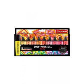 Stabilo 10 Renk 70/10-1-20 Boss Original Sıcak Renkler Arty Fosforlu Kalem