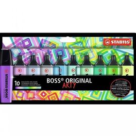 Stabilo 10 Renk 70/10-1-20 Boss Original Soğuk Renkler Arty Fosforlu Kalem