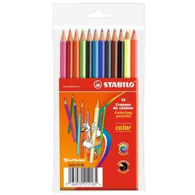 Stabilo 1212-77 Pt Plastik Tüp 12 Renk Kuru Boya