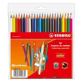 Stabilo 1224 77-01 24 Renk Swano Kuru Boya Kalemi