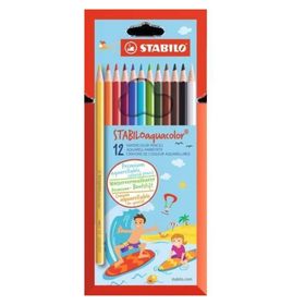 Stabilo 12'li Aquacolor Kuru Boya Kalemi