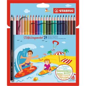 Stabilo 1624-6 Aquacolor 24'lü Boya Kalemi