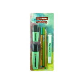 Stabilo 6'lı Yeşil 70/116-6 Tek Renk Pastel Set
