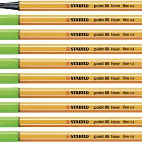 Stabilo 88 Açık Yeşil 10'lu Keçeli Kalem
