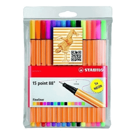 Stabilo 891008 Point 88 10+5 Neon Paket Keçeli Kalem