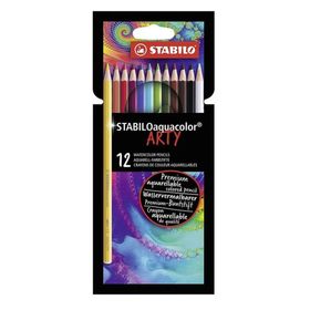 Stabilo Aquacolor Arty Sulandırılabilir 12'li Kuru Boya Kalem Seti