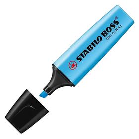 Stabilo Boss 2-5 mm Uç Su Bazlı Mürekkep Mavi Fosforlu Kalem