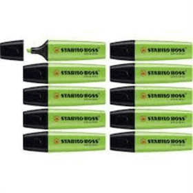 Stabilo Boss 70/33 Yeşil 10 Adet Fosforlu Kalem