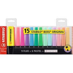 Stabilo Boss Original 15'li Set Fosforlu Kalem