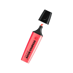 Stabilo Boss Original Mercan Kırmızısı 10'lu Paket Pastel Fosforlu Kalem