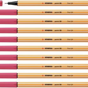 Stabilo Çilek Kırmızısı 88 10'lu Point 88 Fineliner Kalem