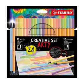 Stabilo Creatıve Set Arty 24'lü Pen+8868/24-1-20 Point