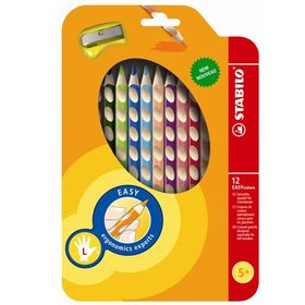 Stabilo Easycolors Sol El 12 Renkli Kuruboya Kalemi