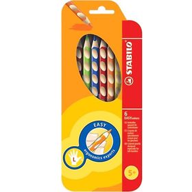 Stabilo Easycolors Sol El 6 Renkli Kuruboya Kalemi