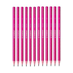 Stabilo Fine Line Pembe Yuvarlak 2B 12 Adet Kurşun Kalem
