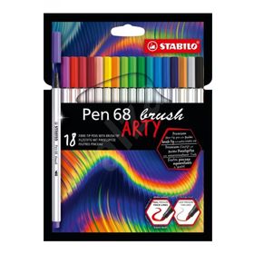 Stabilo Pen 68 Brush Arty 18'li Renk Keçe Uçlu Boya Kalemi