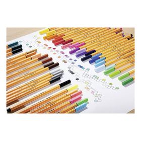 Stabilo Point 88 0.4 mm Metal Uçlu 8’li Pastel Fineliner Kalem Seti