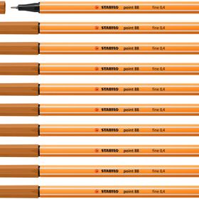 Stabilo Point 88 Fineliner 10'lu Koyu Toprak Rengi Kalem
