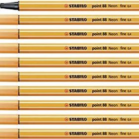 Stabilo Point 88 Neon Turuncu 10'lu Keçe Uçlu Kalem