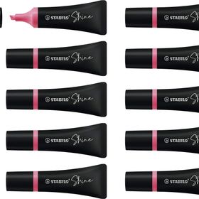 Stabilo Shine 10'lu Paket Pembe Fosforlu Kalem