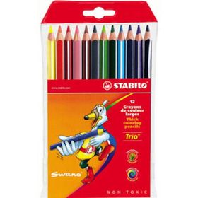 Stabilo Trio 12 Renk Kalın Kuruboya
