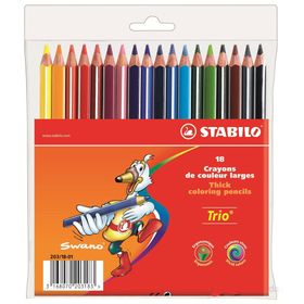 Stabilo Trio Thick Üçgen 18'li Kuru Boya Kalemi