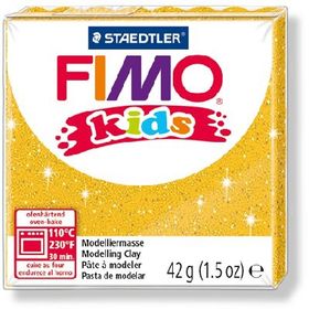 Staedtler 112 Glitter-Simli Gold Fimo Kids Yumuşak Polimer Kil