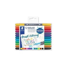 Staedtler 12 Renk Çift Taraflı Brush Kalem Seti